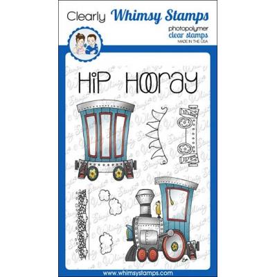 Whimsy Stamps Barbara Sproatmeyer Clear Stamps - Linking Train